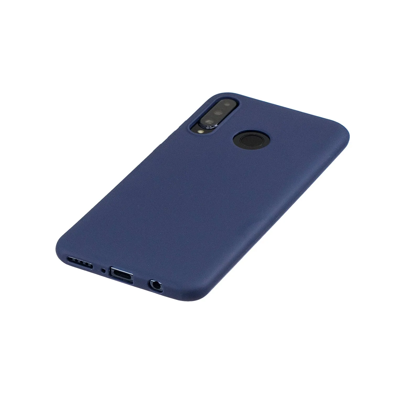 For HUAWEI P30 LITE/NOVA 4E Lovely Candy Color Matte TPU Anti-scratch Non-slip Protective Cover Back Case Navy