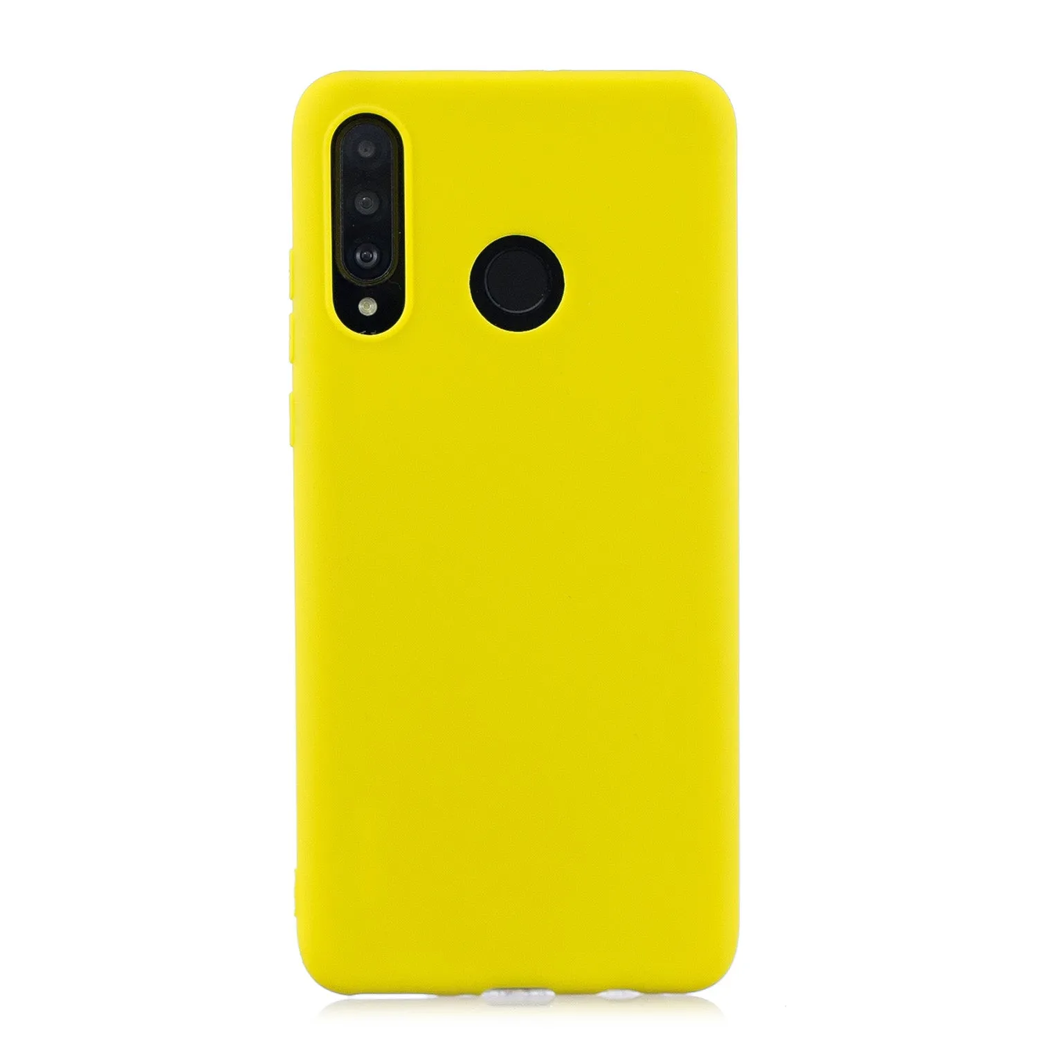 For HUAWEI P30 LITE/NOVA 4E Lovely Candy Color Matte TPU Anti-scratch Non-slip Protective Cover Back Case red