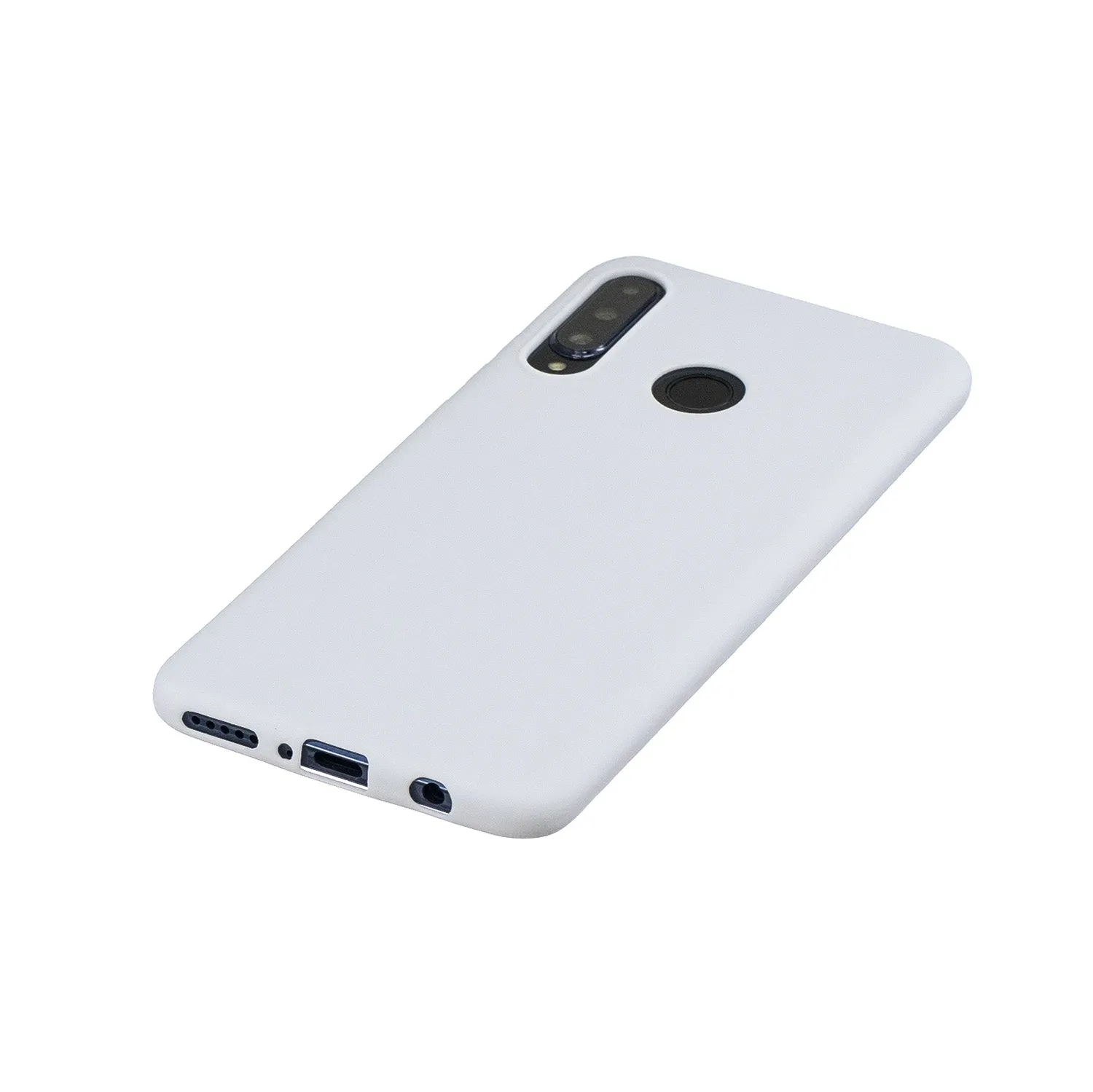 For HUAWEI P30 LITE/NOVA 4E Lovely Candy Color Matte TPU Anti-scratch Non-slip Protective Cover Back Case white
