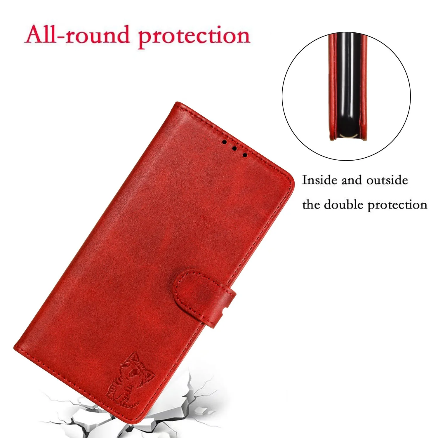 For HUAWEI P40 Pro Mobile Phone Cover PU Leather Front Buckle Smart Shell Anti-fall Phone Case 2 gray