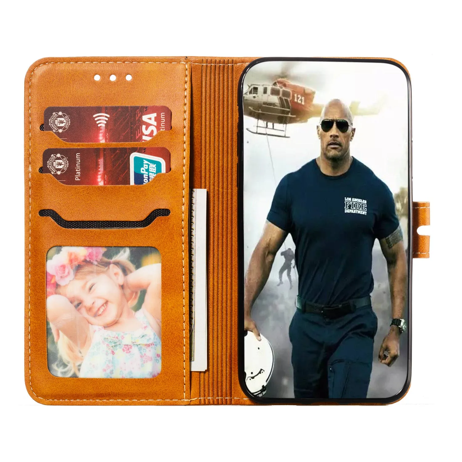 For HUAWEI P40 Pro Mobile Phone Cover PU Leather Front Buckle Smart Shell Anti-fall Phone Case 5 yellow