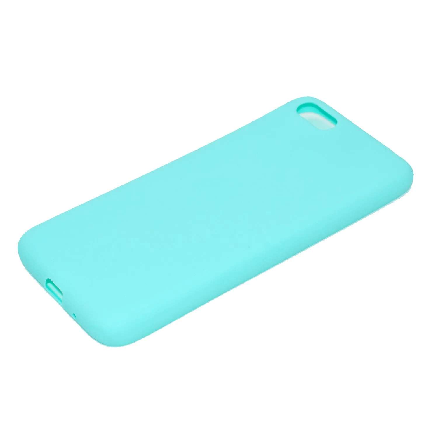 for HUAWEI Y5 2018 Cute Candy Color Matte TPU Anti-scratch Non-slip Protective Cover Back Case Light blue