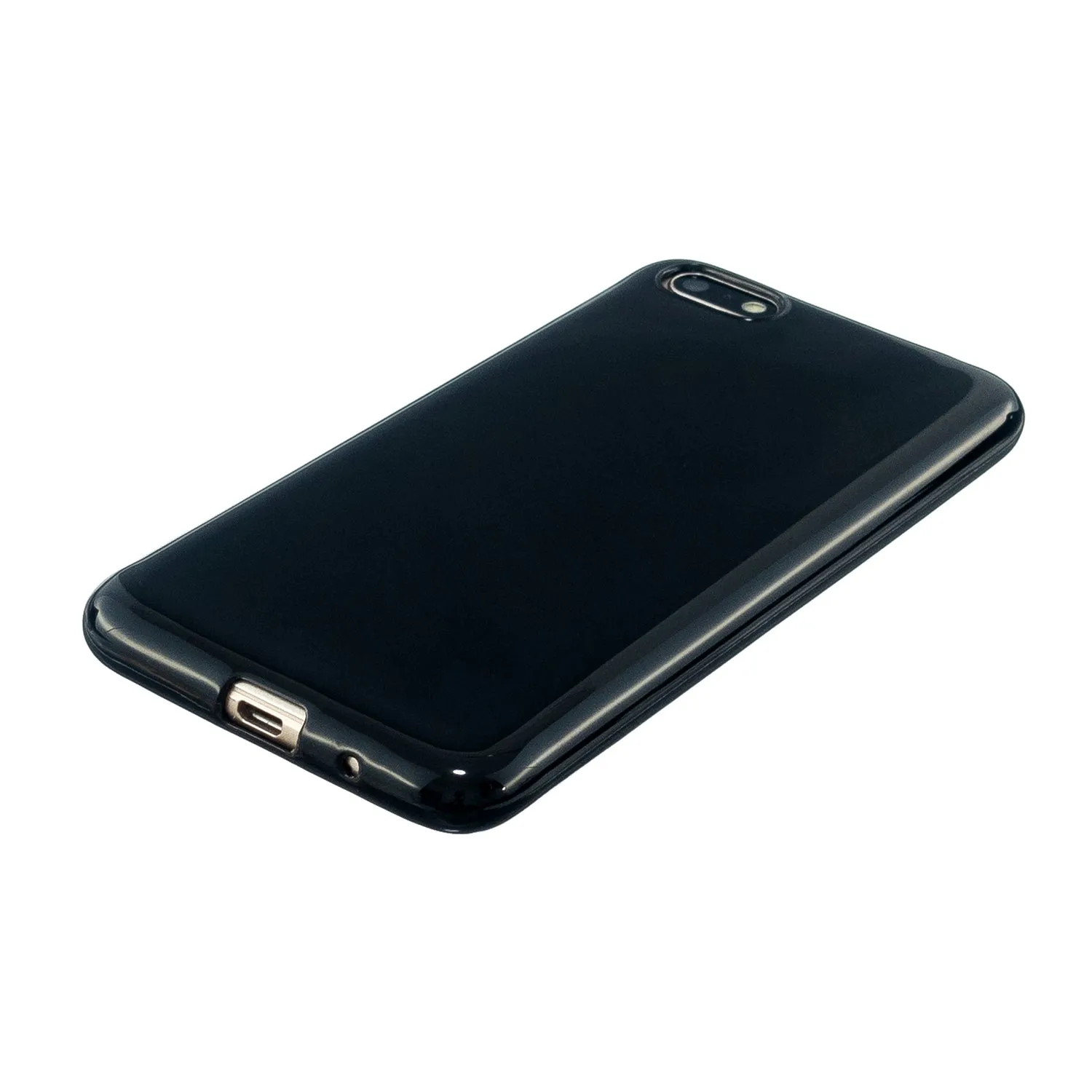 For HUAWEI Y5 2018/2019 TPU Phone Case Simple Profile Delicate Finish Cellphone Cover Full Body Protection Bright black