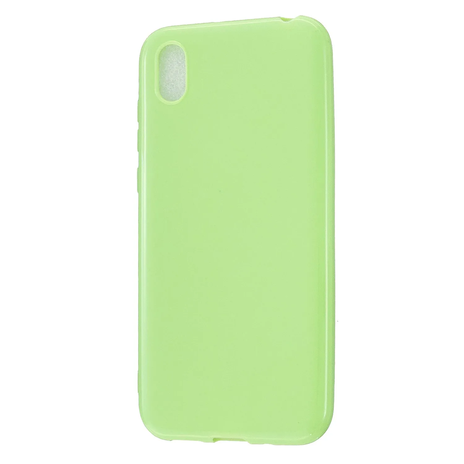 For HUAWEI Y5 2018/2019 TPU Phone Case Simple Profile Delicate Finish Cellphone Cover Full Body Protection Fluorescent green