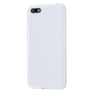 For HUAWEI Y5 2018/2019 TPU Phone Case Simple Profile Delicate Finish Cellphone Cover Full Body Protection Milk white