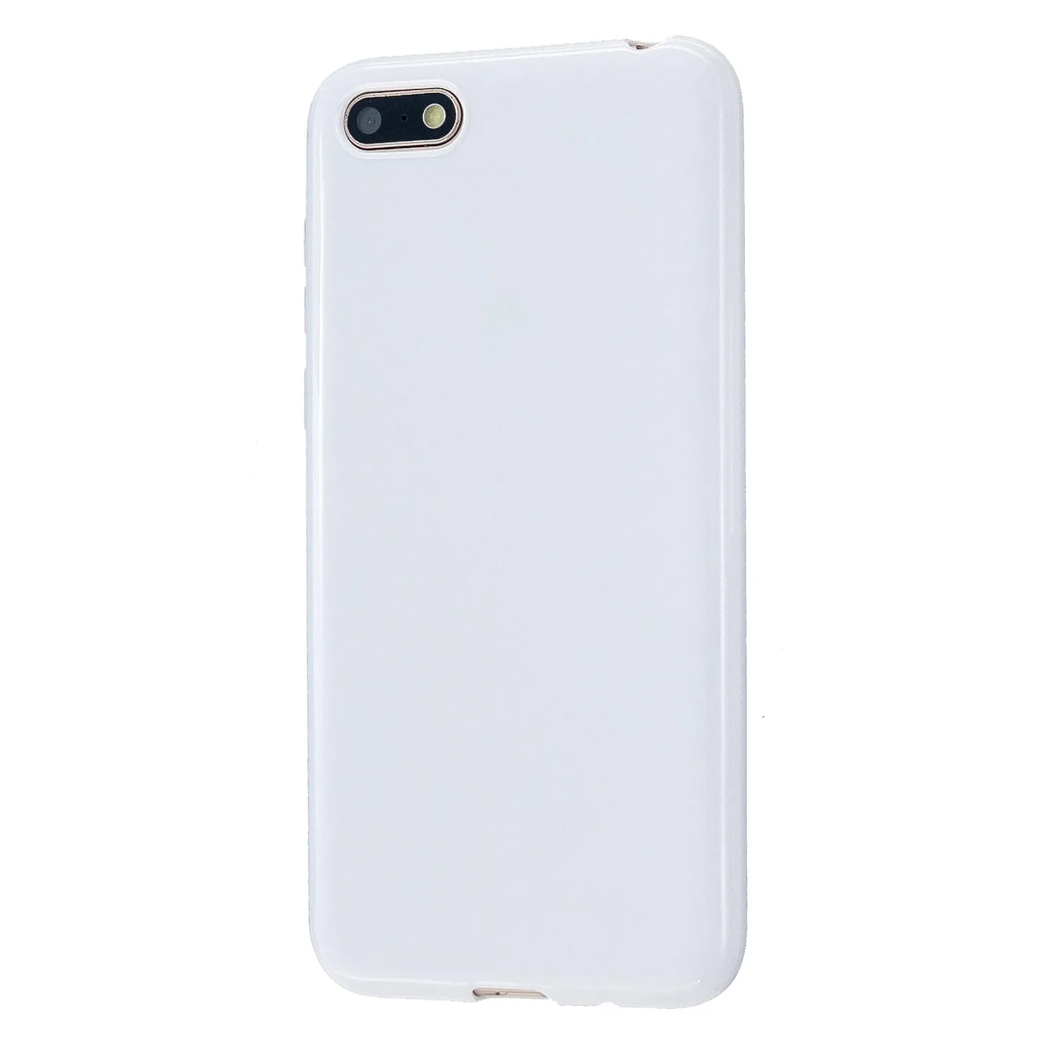 For HUAWEI Y5 2018/2019 TPU Phone Case Simple Profile Delicate Finish Cellphone Cover Full Body Protection Milk white