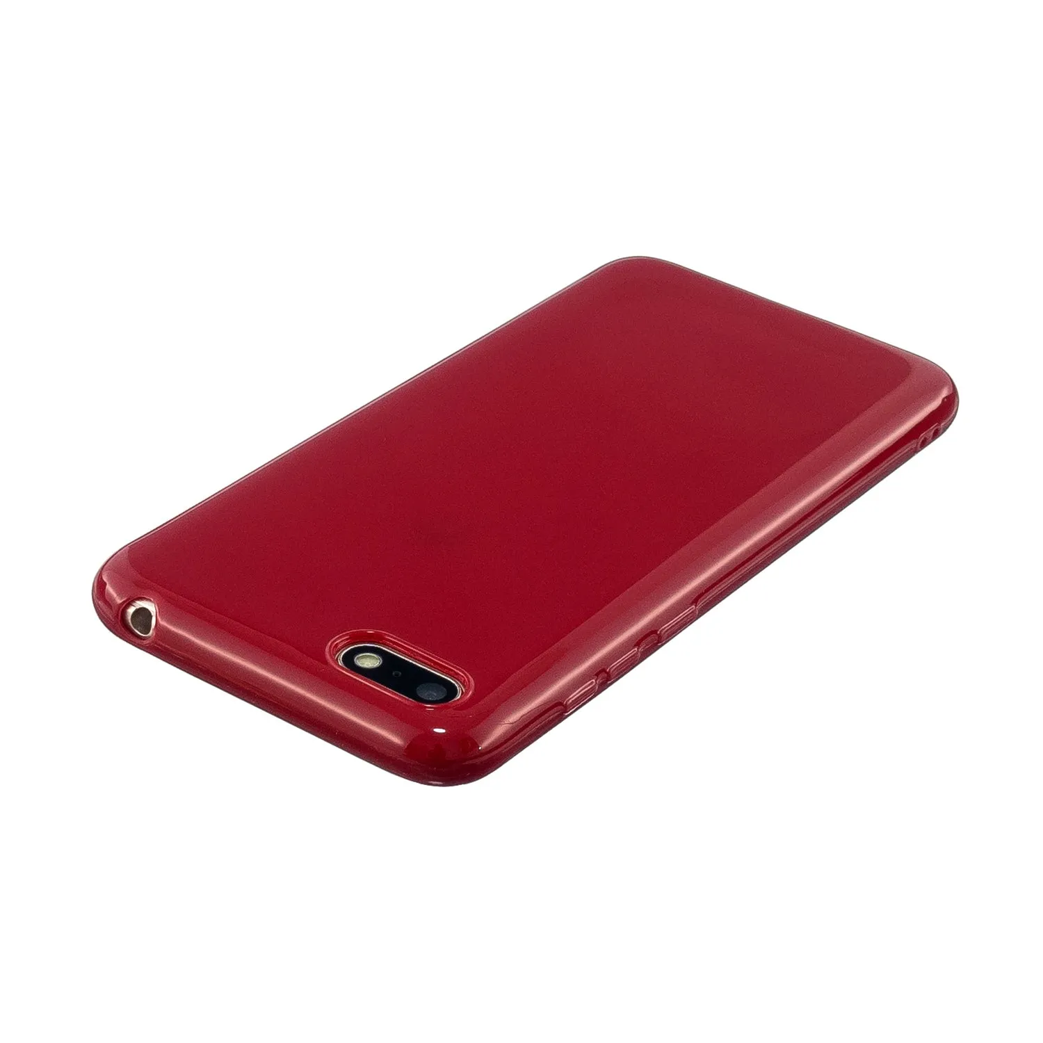 For HUAWEI Y5 2018/2019 TPU Phone Case Simple Profile Delicate Finish Cellphone Cover Full Body Protection Rose red