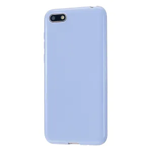 For HUAWEI Y5 2018/2019 TPU Phone Case Simple Profile Delicate Finish Cellphone Cover Full Body Protection Taro purple
