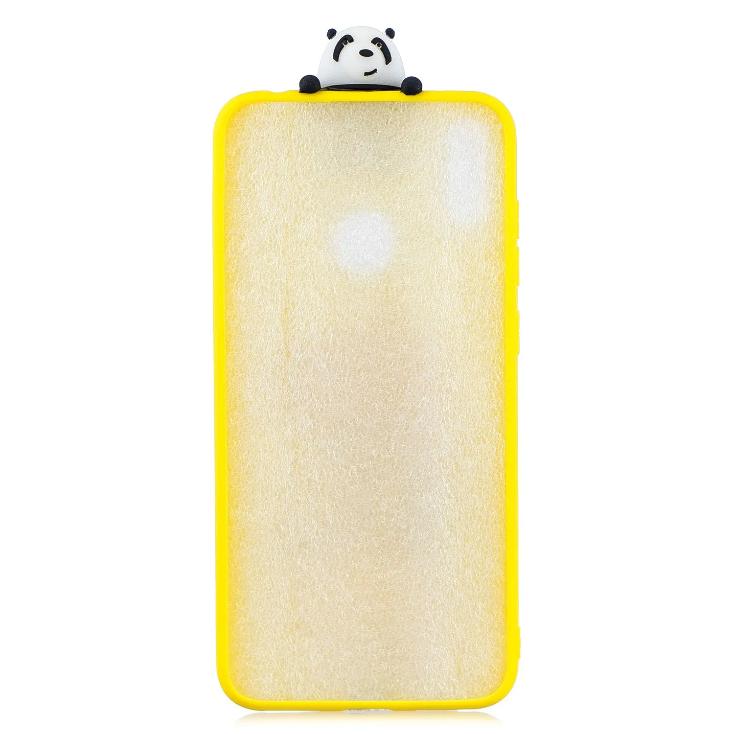For Huawei Y6 2019 3D Cartoon Lovely Coloured Painted Soft TPU Back Cover Non-slip Shockproof Full Protective Case Striped bear