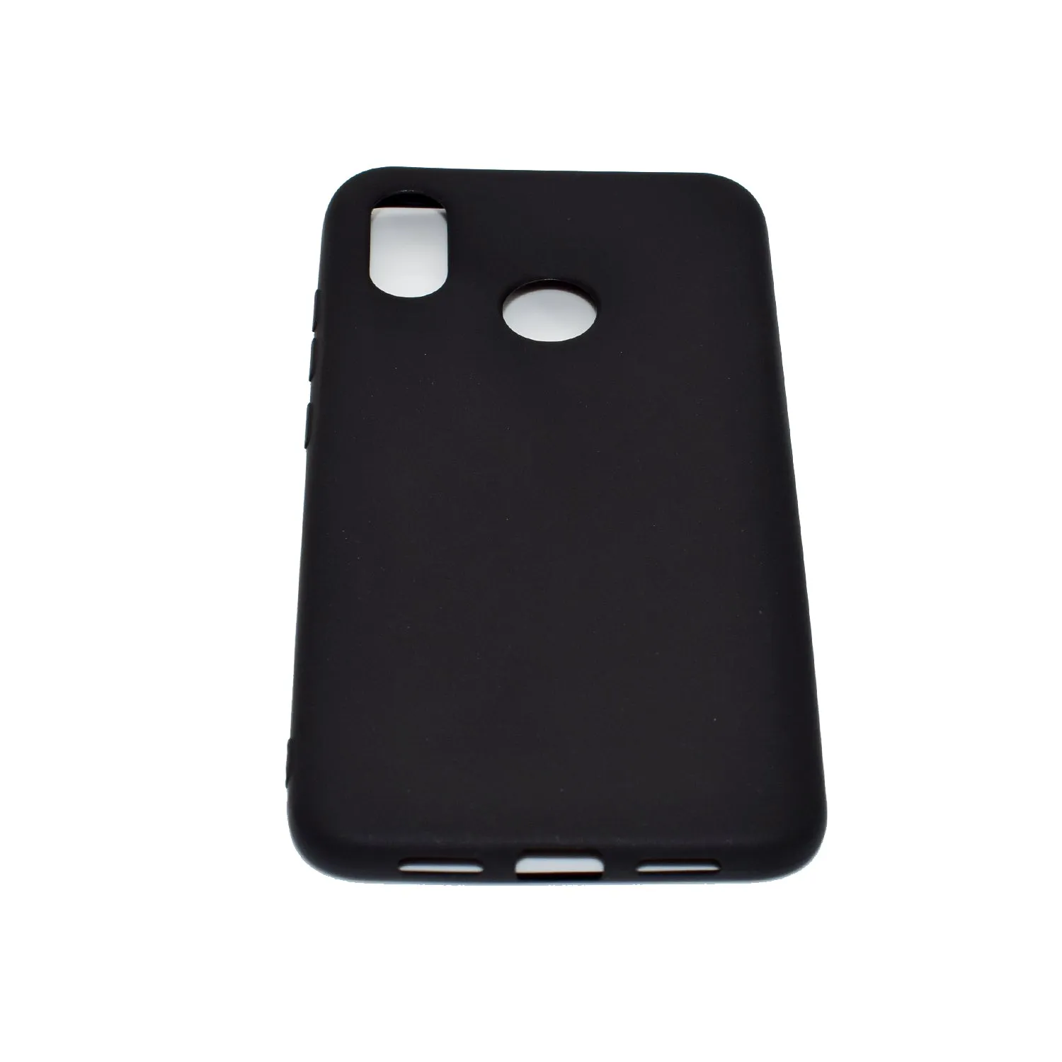 For HUAWEI Y6 2019 Lovely Candy Color Matte TPU Anti-scratch Non-slip Protective Cover Back Case black