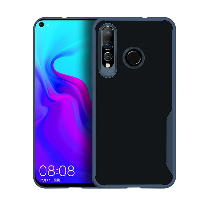 For HUAWEI Y6 PRO 2019 Ultra Slim Translucent Non-slip Shockproof TPU Back Cover Transparent gray