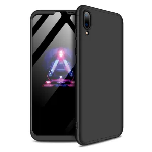 For HUAWEI Y7 2019 Ultra Slim PC Back Cover Non-slip Shockproof 360 Degree Full Protective Case black
