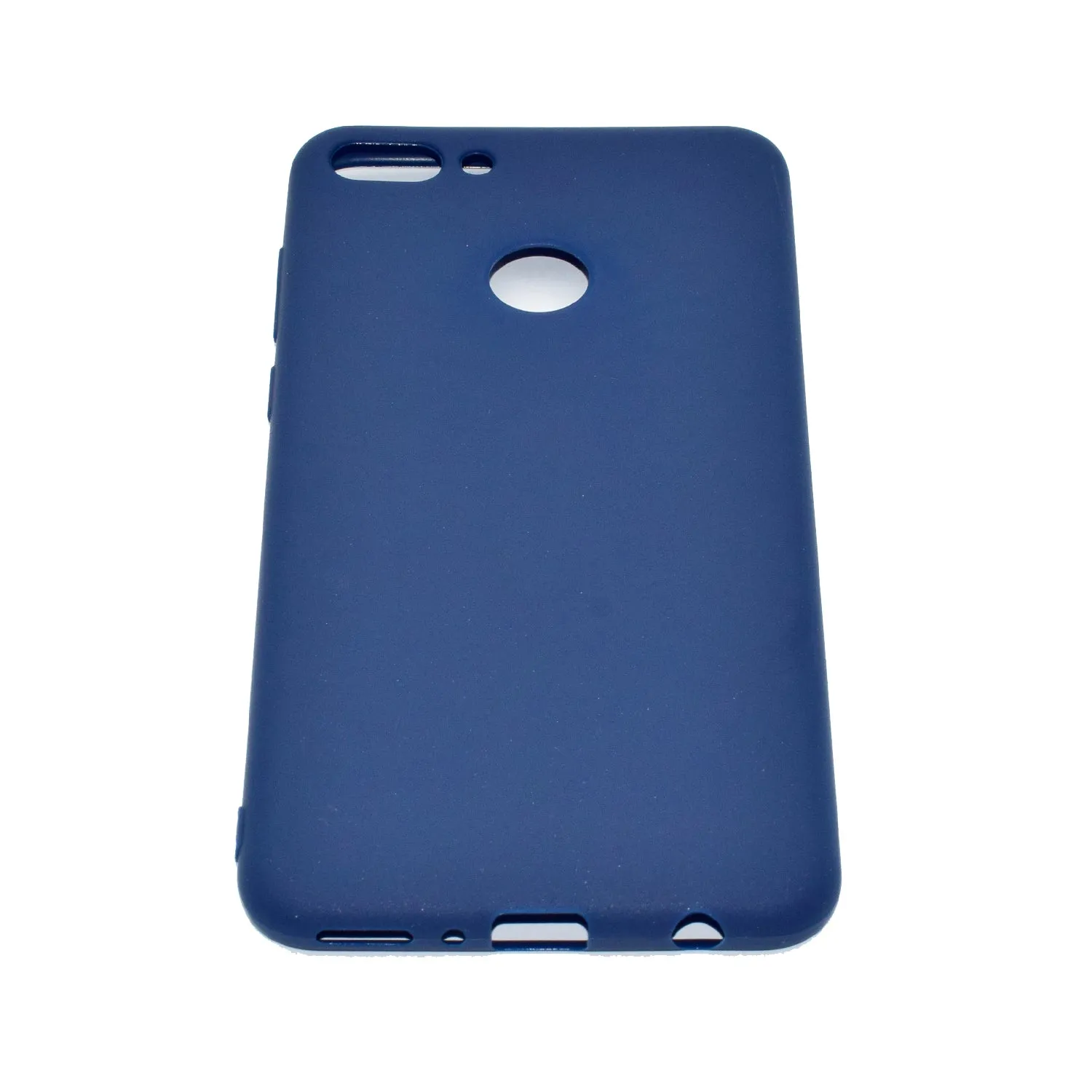 for HUAWEI Y9 2018 Lovely Candy Color Matte TPU Anti-scratch Non-slip Protective Cover Back Case Navy