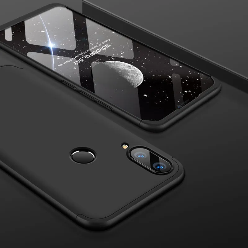 for HUAWEI Y9 2019 Ultra Slim PC Back Cover Non-slip Shockproof 360 Degree Full Protective Case black_HUAWEI Y9 2019