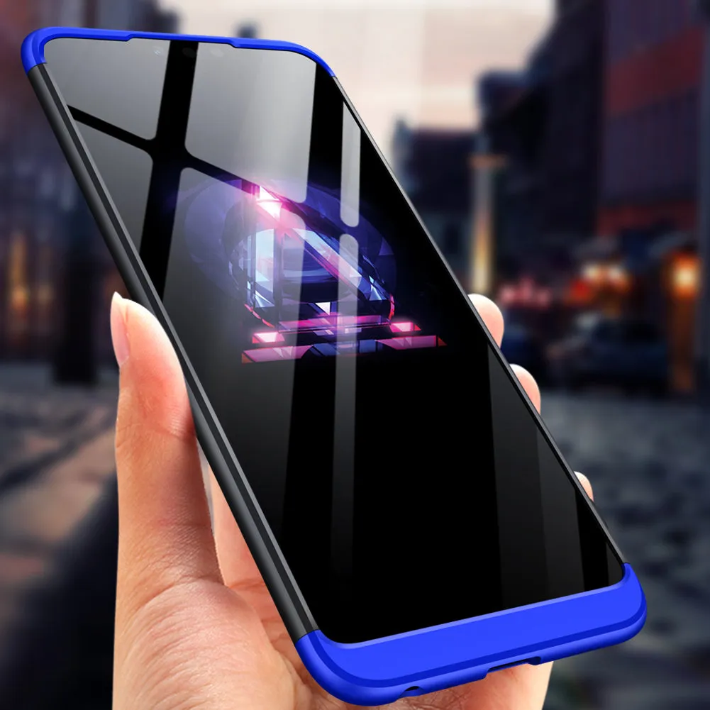 for HUAWEI Y9 2019 Ultra Slim PC Back Cover Non-slip Shockproof 360 Degree Full Protective Case blue_HUAWEI Y9 2019