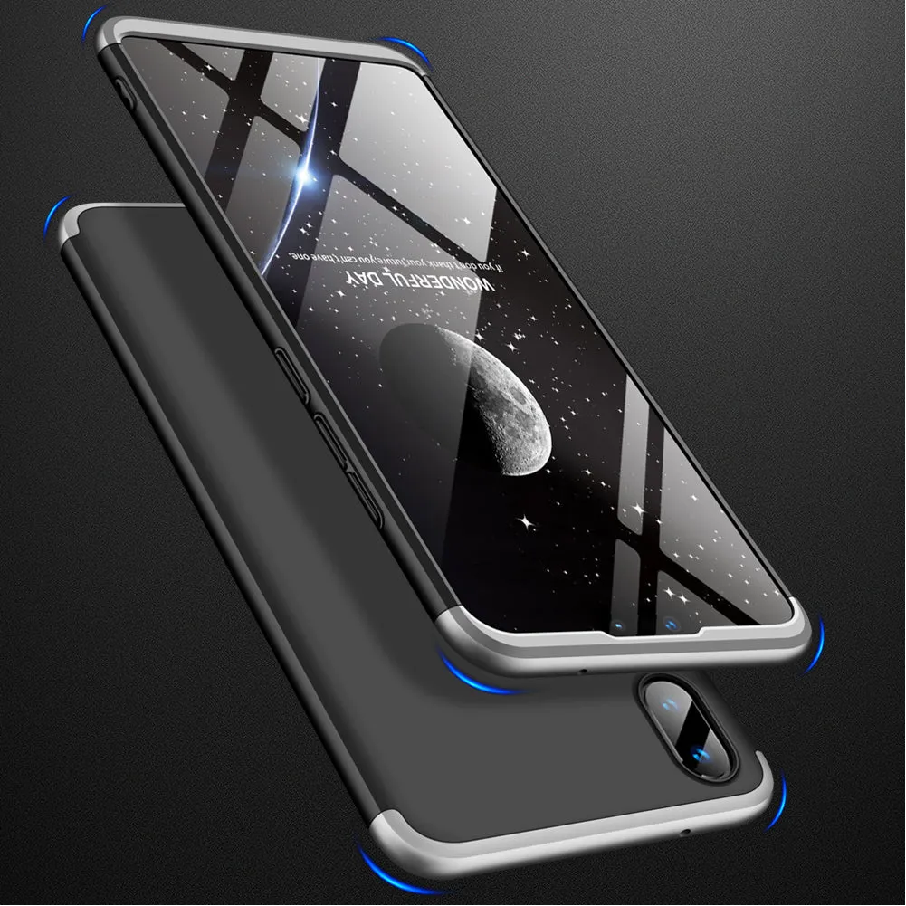 for HUAWEI Y9 2019 Ultra Slim PC Back Cover Non-slip Shockproof 360 Degree Full Protective Case Gold_HUAWEI Y9 2019