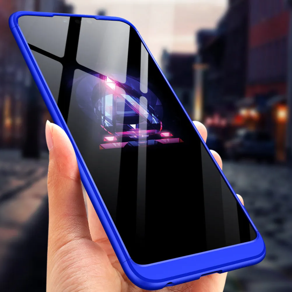 for HUAWEI Y9 2019 Ultra Slim PC Back Cover Non-slip Shockproof 360 Degree Full Protective Case red_HUAWEI Y9 2019