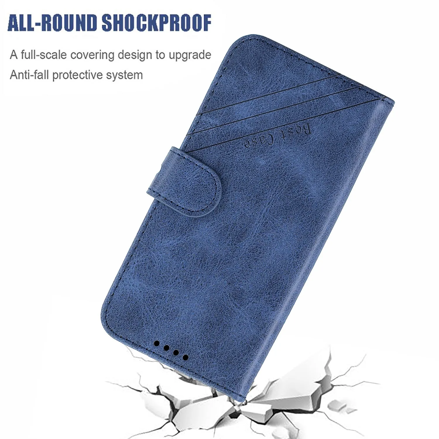 For HUAWEI Y9 Prime 2019-P Smart Z Solid Color Denim Grain Front Buckle Mobile Phone Cover Bracket gray