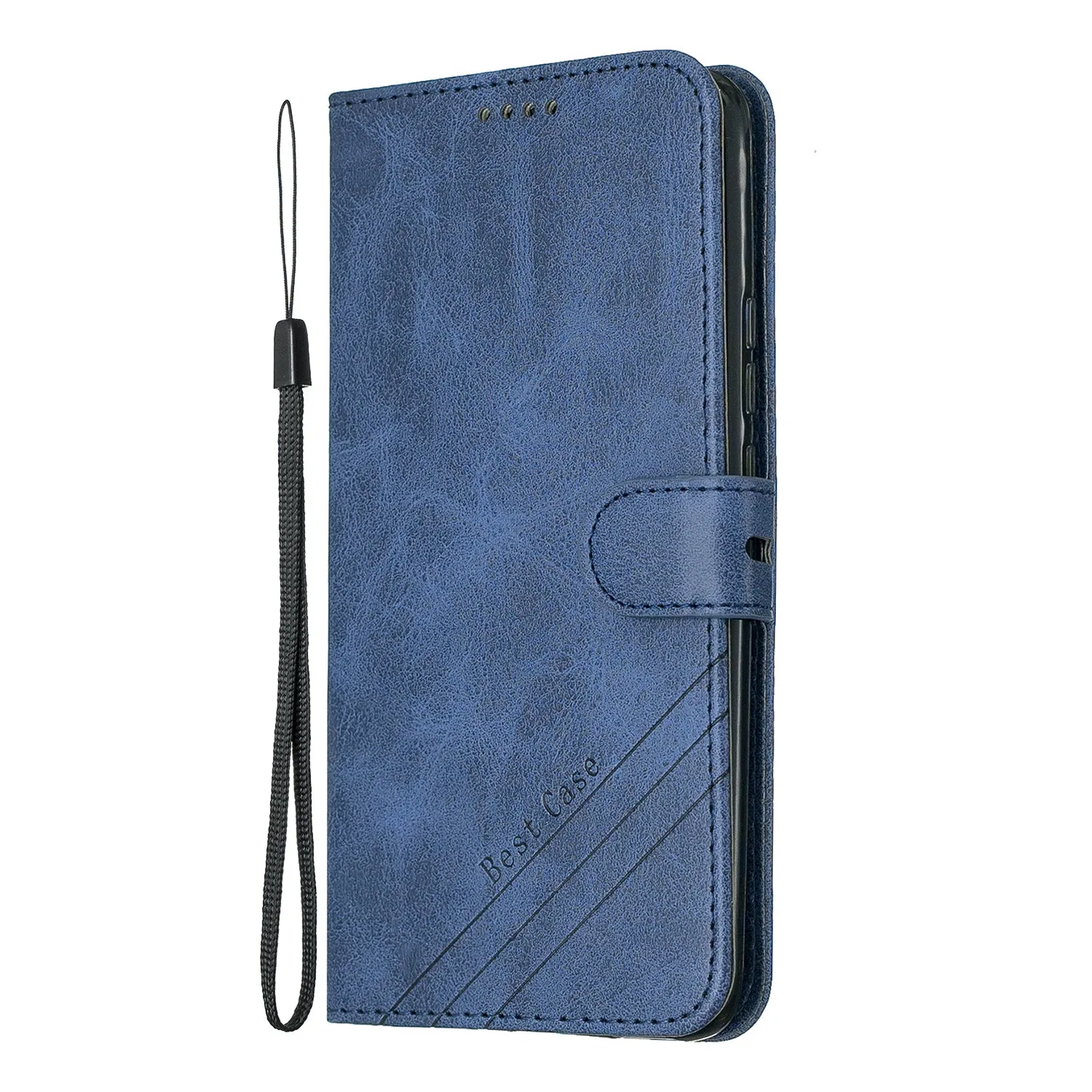 For HUAWEI Y9 Prime 2019-P Smart Z Solid Color Denim Grain Front Buckle Mobile Phone Cover Bracket gray