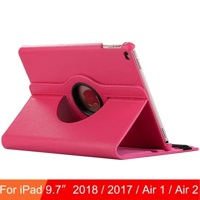For iPad 9.7 2018 2017 Case Cover for iPad Air 2 Air 1 Case 5 6 5th 6th Generation Funda 360 Degree Rotating Leather Smart Coque