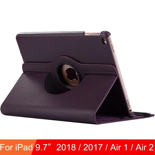For iPad 9.7 2018 2017 Case Cover for iPad Air 2 Air 1 Case 5 6 5th 6th Generation Funda 360 Degree Rotating Leather Smart Coque