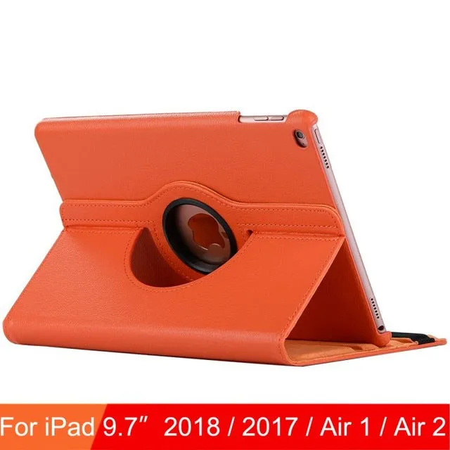 For iPad 9.7 2018 2017 Case Cover for iPad Air 2 Air 1 Case 5 6 5th 6th Generation Funda 360 Degree Rotating Leather Smart Coque