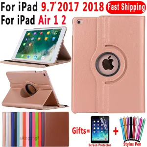 For iPad 9.7 2018 2017 Case Cover for iPad Air 2 Air 1 Case 5 6 5th 6th Generation Funda 360 Degree Rotating Leather Smart Coque