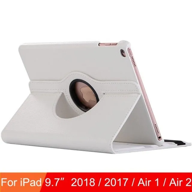 For iPad 9.7 2018 2017 Case Cover for iPad Air 2 Air 1 Case 5 6 5th 6th Generation Funda 360 Degree Rotating Leather Smart Coque