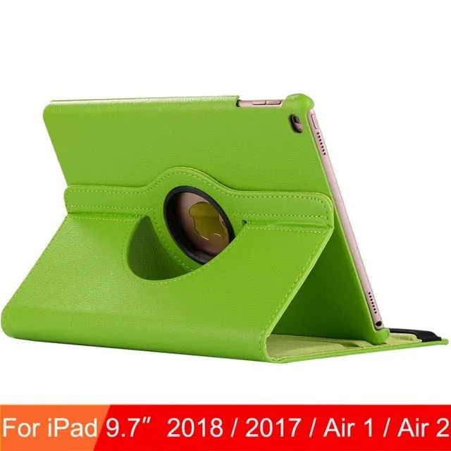For iPad 9.7 2018 2017 Case Cover for iPad Air 2 Air 1 Case 5 6 5th 6th Generation Funda 360 Degree Rotating Leather Smart Coque
