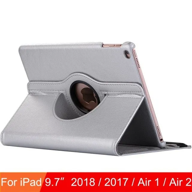 For iPad 9.7 2018 2017 Case Cover for iPad Air 2 Air 1 Case 5 6 5th 6th Generation Funda 360 Degree Rotating Leather Smart Coque