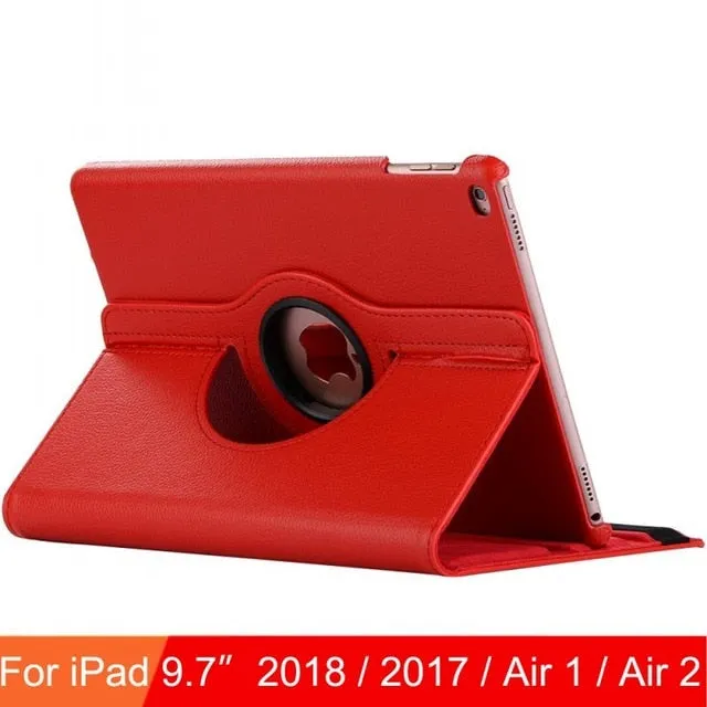 For iPad 9.7 2018 2017 Case Cover for iPad Air 2 Air 1 Case 5 6 5th 6th Generation Funda 360 Degree Rotating Leather Smart Coque