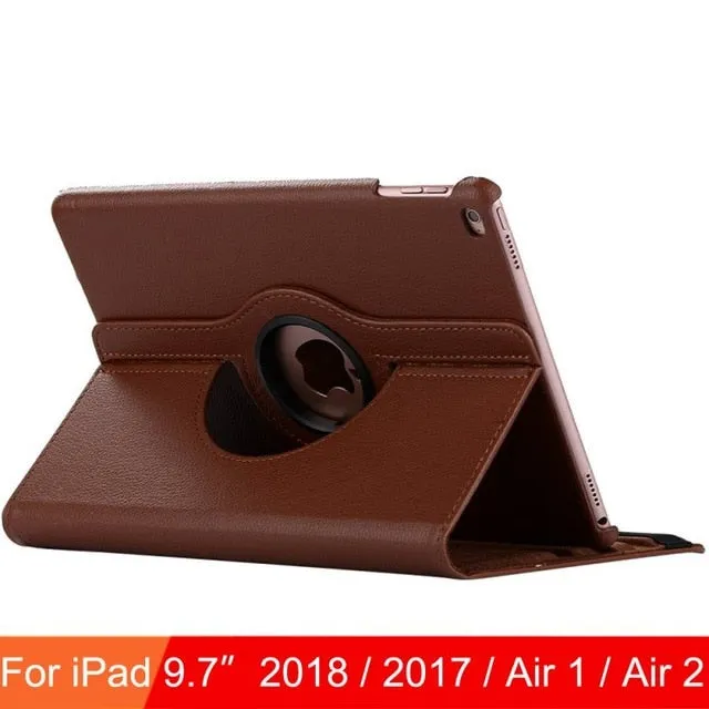 For iPad 9.7 2018 2017 Case Cover for iPad Air 2 Air 1 Case 5 6 5th 6th Generation Funda 360 Degree Rotating Leather Smart Coque