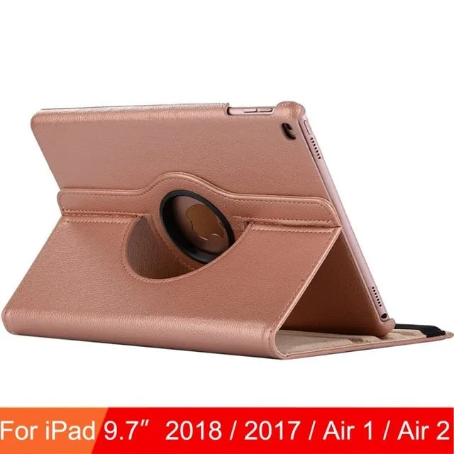 For iPad 9.7 2018 2017 Case Cover for iPad Air 2 Air 1 Case 5 6 5th 6th Generation Funda 360 Degree Rotating Leather Smart Coque