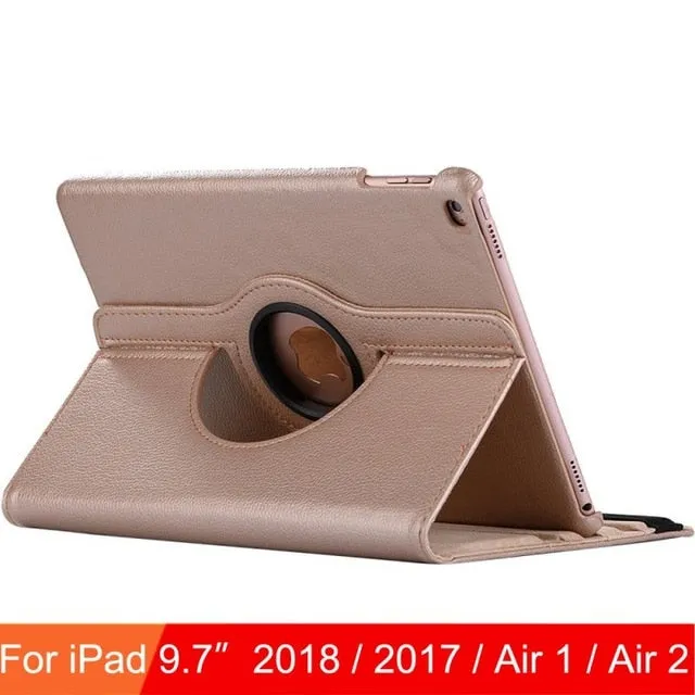For iPad 9.7 2018 2017 Case Cover for iPad Air 2 Air 1 Case 5 6 5th 6th Generation Funda 360 Degree Rotating Leather Smart Coque