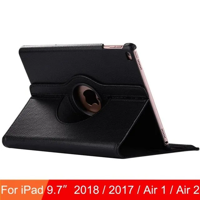 For iPad 9.7 2018 2017 Case Cover for iPad Air 2 Air 1 Case 5 6 5th 6th Generation Funda 360 Degree Rotating Leather Smart Coque
