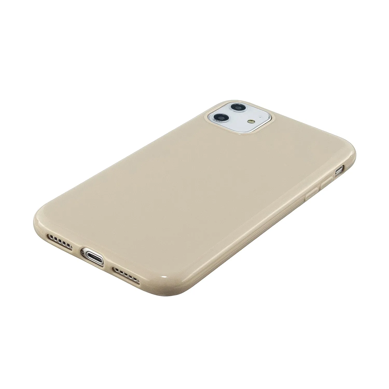 For iPhone 11/11 Pro/11 Pro Max Smartphone Cover Slim Fit Glossy TPU Phone Case Full Body Protection Shell Ocean blue