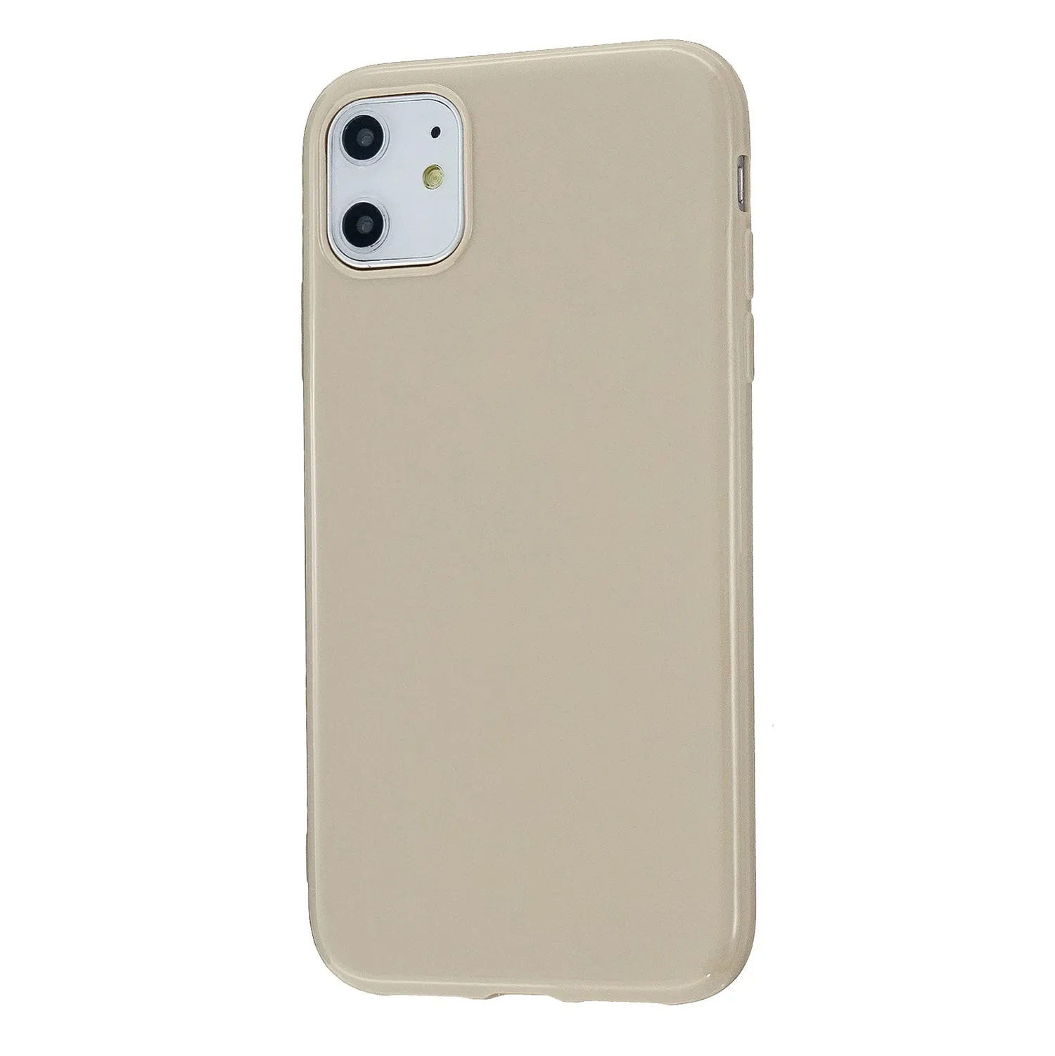 For iPhone 11/11 Pro/11 Pro Max Smartphone Cover Slim Fit Glossy TPU Phone Case Full Body Protection Shell Taro purple