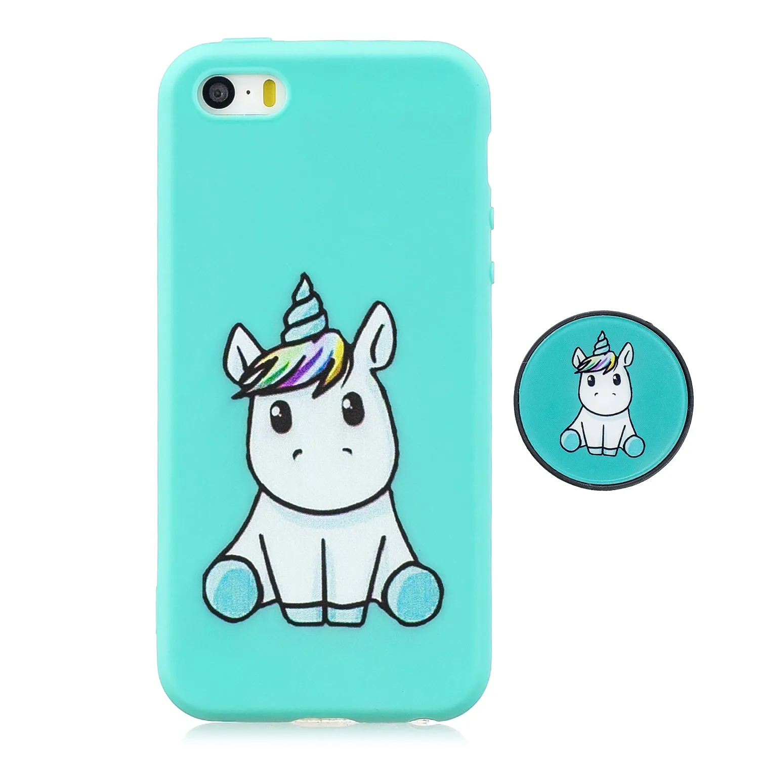 For iPhone 5 5S SE Phone Cases TPU Full Cover Cute Cartoon Painted Case Girls Mobile Phone Cover 5