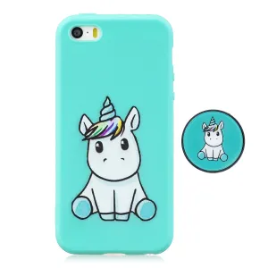 For iPhone 5 5S SE Phone Cases TPU Full Cover Cute Cartoon Painted Case Girls Mobile Phone Cover 5