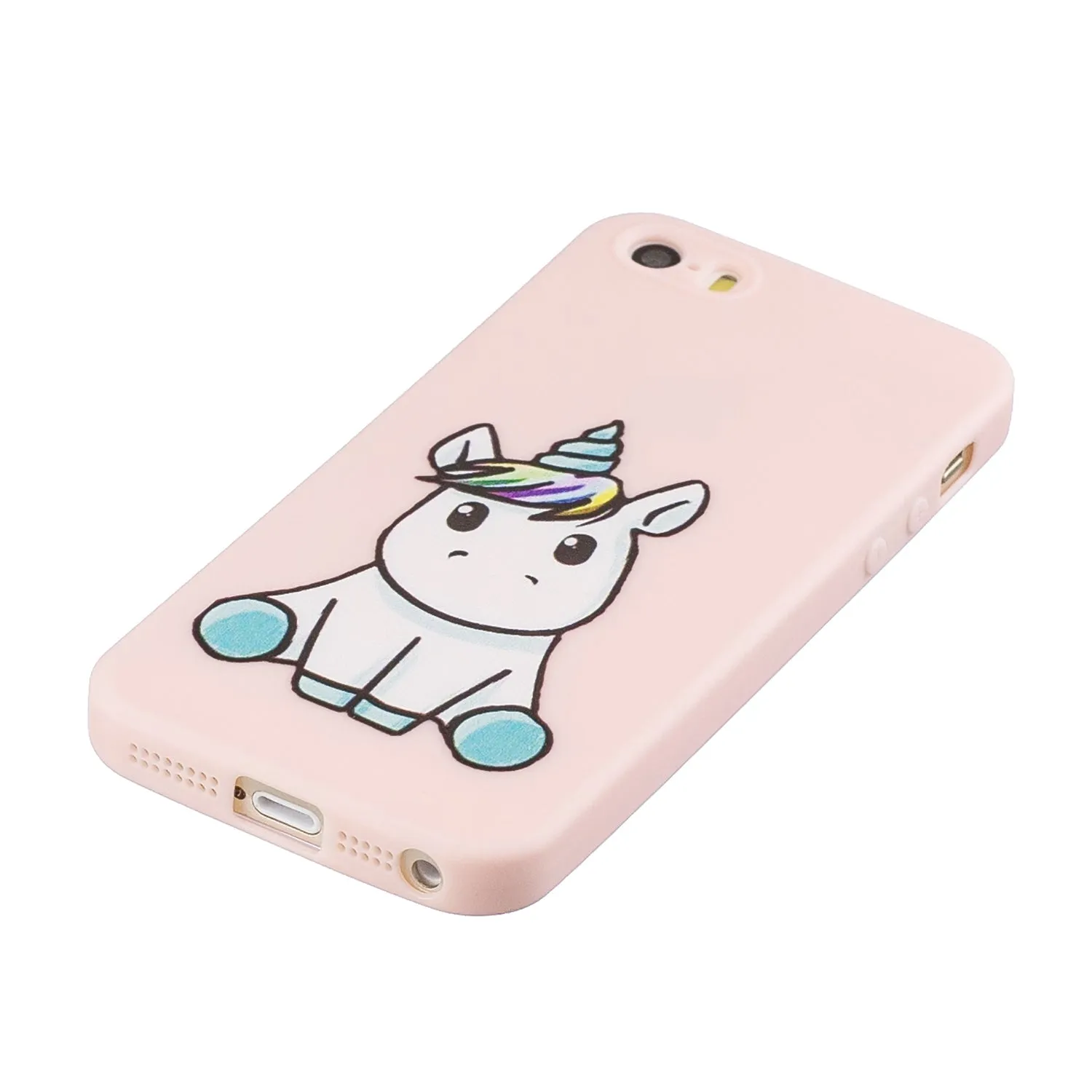 For iPhone 5 5S SE Phone Cases TPU Full Cover Cute Cartoon Painted Case Girls Mobile Phone Cover 6