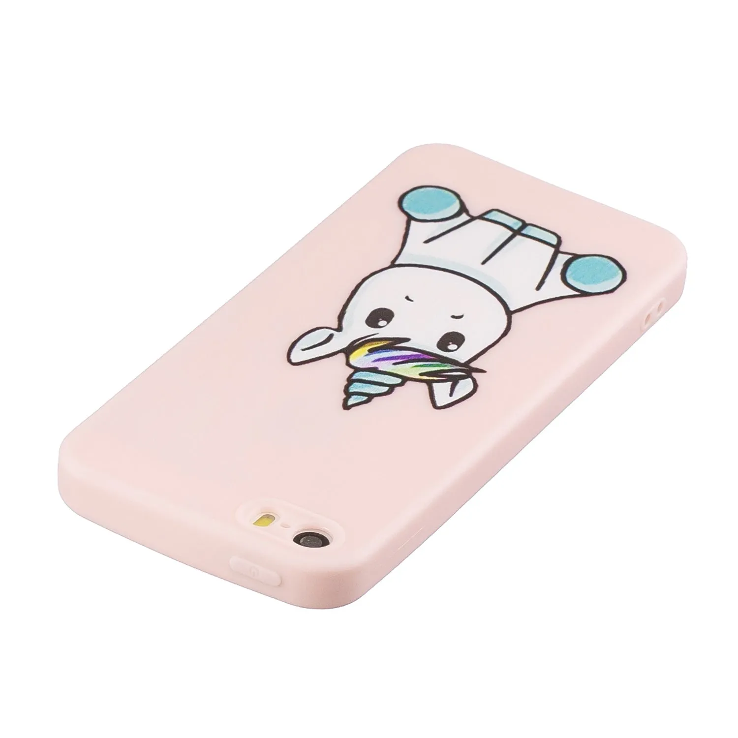 For iPhone 5 5S SE Phone Cases TPU Full Cover Cute Cartoon Painted Case Girls Mobile Phone Cover 6