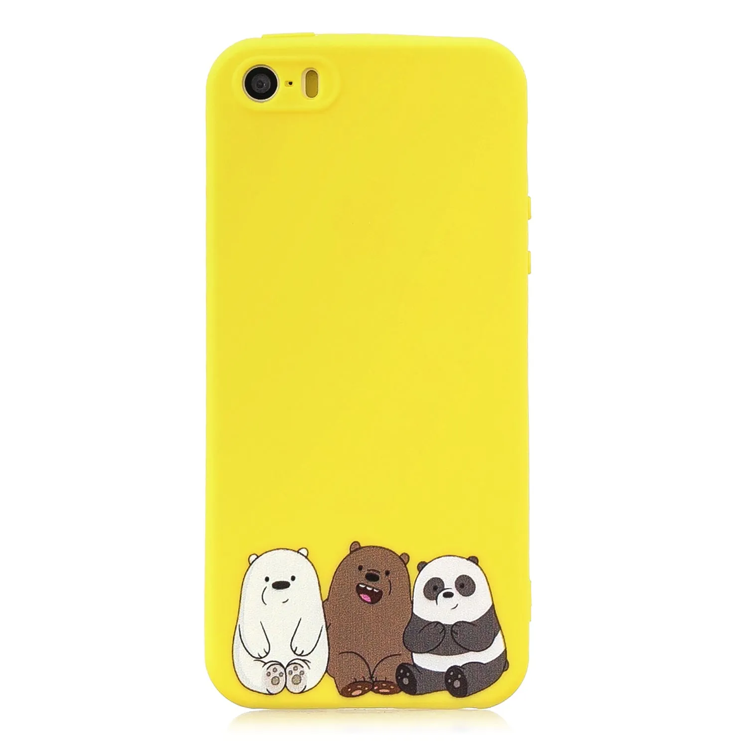For iPhone 5 5S SE Phone Cases TPU Full Cover Cute Cartoon Painted Case Girls Mobile Phone Cover 7