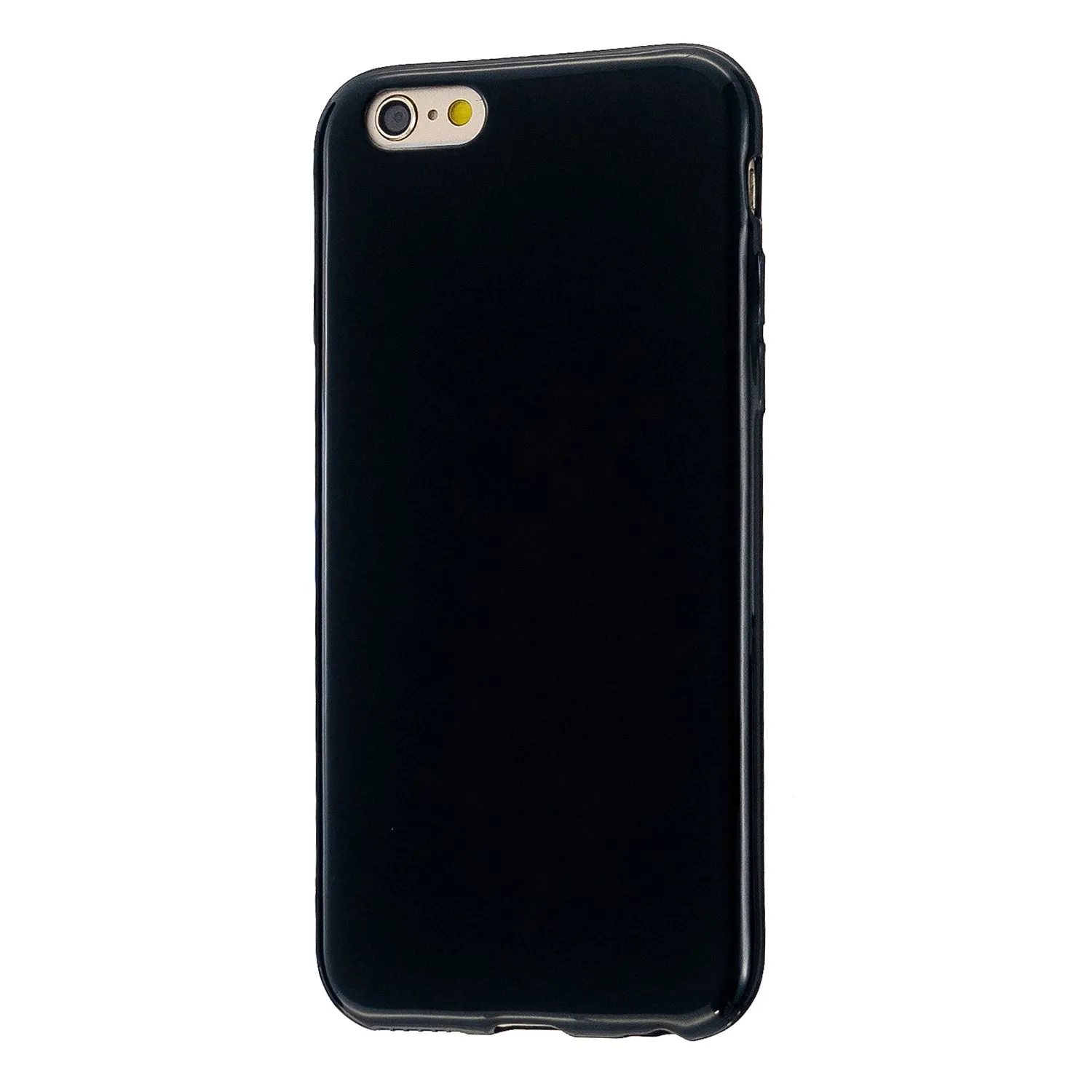 For iPhone 5/5S/SE/6/6S/6 Plus/6S Plus/7/8/7 Plus/8 Plus Cellphone Cover Soft TPU Bumper Protector Phone Shell Bright black