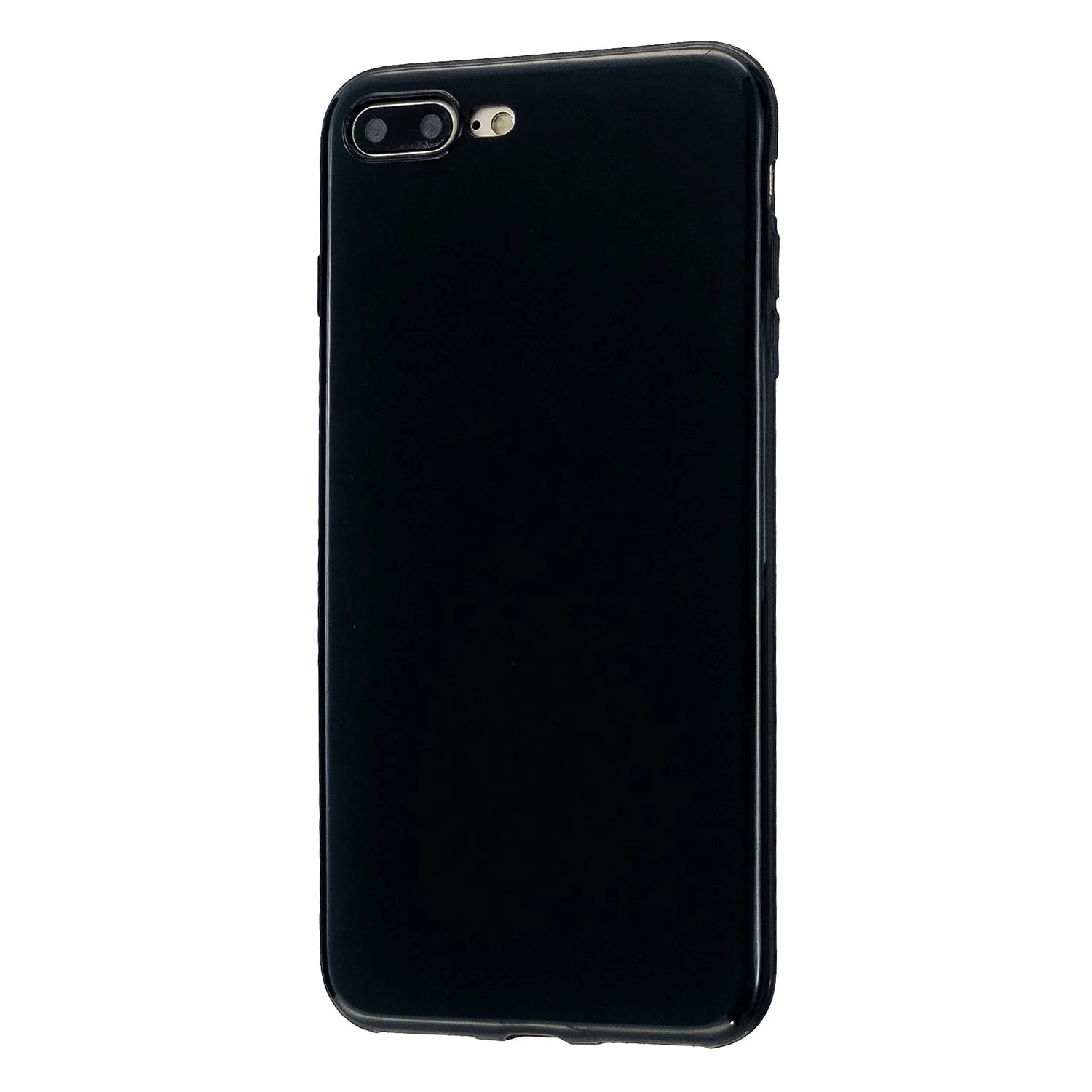 For iPhone 5/5S/SE/6/6S/6 Plus/6S Plus/7/8/7 Plus/8 Plus Cellphone Cover Soft TPU Bumper Protector Phone Shell Bright black
