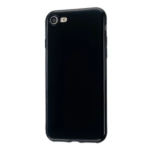 For iPhone 5/5S/SE/6/6S/6 Plus/6S Plus/7/8/7 Plus/8 Plus Cellphone Cover Soft TPU Bumper Protector Phone Shell Bright black