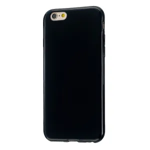 For iPhone 5/5S/SE/6/6S/6 Plus/6S Plus/7/8/7 Plus/8 Plus Cellphone Cover Soft TPU Bumper Protector Phone Shell Bright black