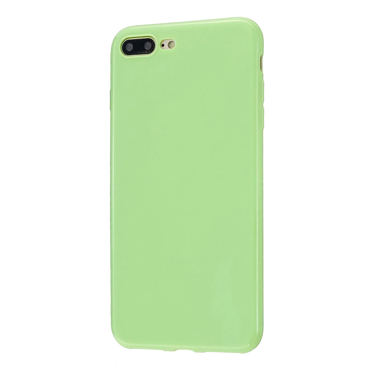 For iPhone 5/5S/SE/6/6S/6 Plus/6S Plus/7/8/7 Plus/8 Plus Cellphone Cover Soft TPU Bumper Protector Phone Shell Fluorescent green