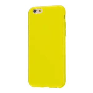 For iPhone 5/5S/SE/6/6S/6 Plus/6S Plus/7/8/7 Plus/8 Plus Cellphone Cover Soft TPU Bumper Protector Phone Shell Lemon yellow