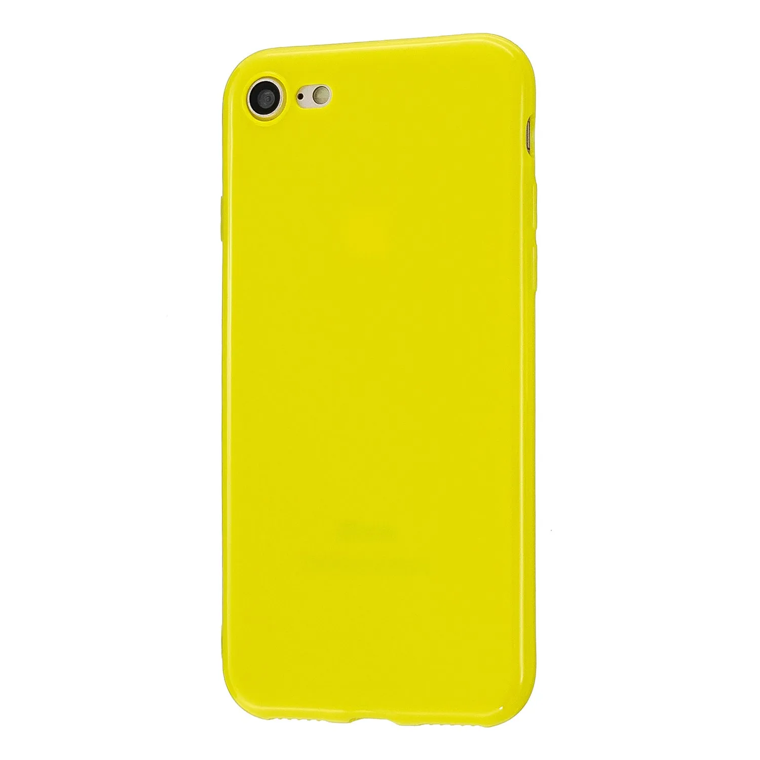 For iPhone 5/5S/SE/6/6S/6 Plus/6S Plus/7/8/7 Plus/8 Plus Cellphone Cover Soft TPU Bumper Protector Phone Shell Lemon yellow