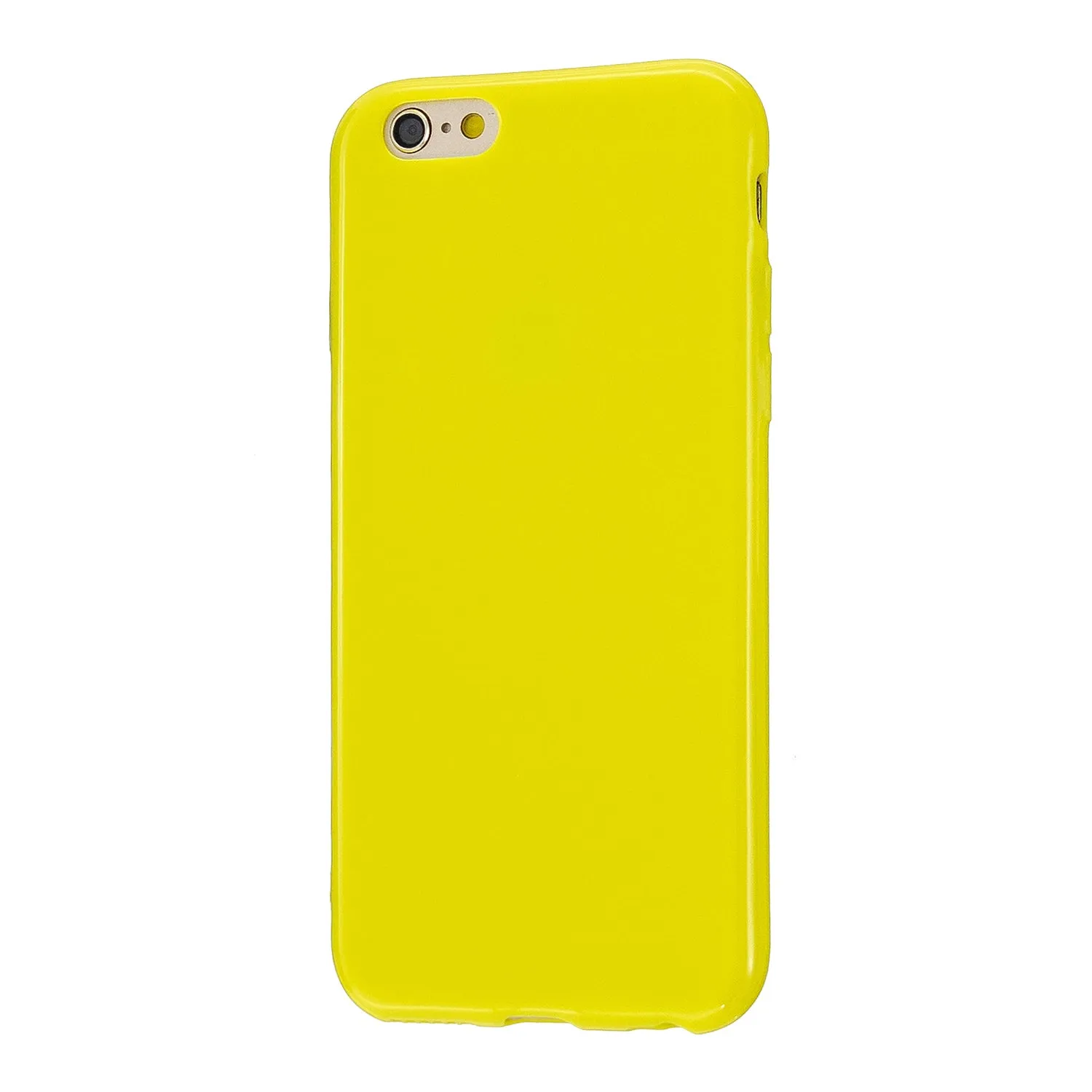 For iPhone 5/5S/SE/6/6S/6 Plus/6S Plus/7/8/7 Plus/8 Plus Cellphone Cover Soft TPU Bumper Protector Phone Shell Lemon yellow